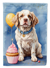 Load image into Gallery viewer, Clumber Spaniel Happy Birthday House Flag