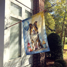 Load image into Gallery viewer, Collie Happy Birthday House Flag
