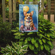 Load image into Gallery viewer, Corgi Happy Birthday Garden Flag –Dog Birthday Cupcake Yard Decor with Balloons