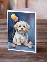 Load image into Gallery viewer, Coton De Tulear Happy Birthday Greeting Cards - Blank Note Cards – 8-Pack of Artist-Designed Cards with Envelopes