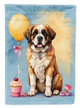 Load image into Gallery viewer, Saint Bernard Happy Birthday House Flag