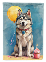 Load image into Gallery viewer, Siberian Husky Happy Birthday House Flag