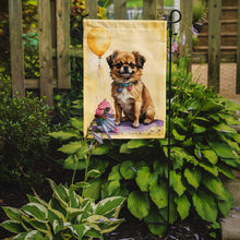 Load image into Gallery viewer, Tibetan Spaniel Happy Birthday Garden Flag –Dog Birthday Cupcake Yard Decor with Balloons