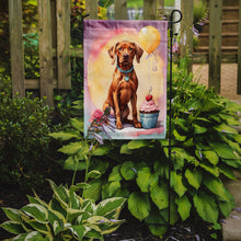 Load image into Gallery viewer, Vizsla Happy Birthday Garden Flag –Dog Birthday Cupcake Yard Decor with Balloons