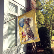 Load image into Gallery viewer, Weimaraner Happy Birthday House Flag