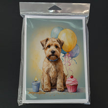 Load image into Gallery viewer, Wheaten Terrier Happy Birthday Greeting Cards - Blank Note Cards – 8-Pack of Artist-Designed Cards with Envelopes