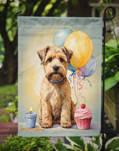 Load image into Gallery viewer, Wheaten Terrier Happy Birthday Garden Flag –Dog Birthday Cupcake Yard Decor with Balloons