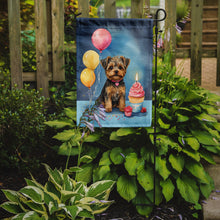 Load image into Gallery viewer, Yorkipoo Happy Birthday Garden Flag –Dog Birthday Cupcake Yard Decor with Balloons