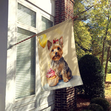 Load image into Gallery viewer, Yorkshire Terrier Happy Birthday House Flag