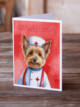 Load image into Gallery viewer, Australian Terrier Get Well Soon Greeting Cards - Blank Note Cards – 8-Pack of Artist-Designed Cards with Envelopes