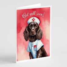 Load image into Gallery viewer, Boykin Spaniel Get Well Soon Greeting Cards - Blank Note Cards – 8-Pack of Artist-Designed Cards with Envelopes