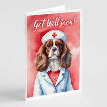 Load image into Gallery viewer, Cavalier Spaniel Get Well Soon Greeting Cards - Blank Note Cards – 8-Pack of Artist-Designed Cards with Envelopes