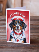 Load image into Gallery viewer, Entlebucher Mountain Dog Get Well Soon Greeting Cards - Blank Note Cards – 8-Pack of Artist-Designed Cards with Envelopes