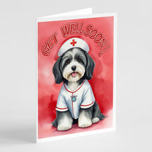 Load image into Gallery viewer, Havanese Get Well Soon Greeting Cards - Blank Note Cards – 8-Pack of Artist-Designed Cards with Envelopes