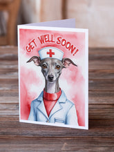 Load image into Gallery viewer, Italian Greyhound Get Well Soon Greeting Cards - Blank Note Cards – 8-Pack of Artist-Designed Cards with Envelopes