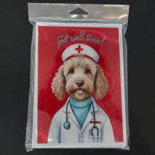 Load image into Gallery viewer, Labradoodle Get Well Soon Greeting Cards - Blank Note Cards – 8-Pack of Artist-Designed Cards with Envelopes