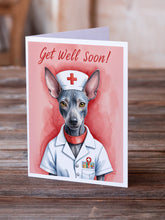 Load image into Gallery viewer, Mexican Hairless Dog Get Well Soon Greeting Cards - Blank Note Cards – 8-Pack of Artist-Designed Cards with Envelopes