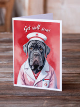 Load image into Gallery viewer, Neapolitan Mastiff Get Well Soon Greeting Cards - Blank Note Cards – 8-Pack of Artist-Designed Cards with Envelopes