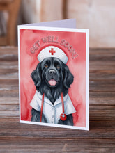 Load image into Gallery viewer, Newfoundland Get Well Soon Greeting Cards - Blank Note Cards – 8-Pack of Artist-Designed Cards with Envelopes