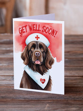 Load image into Gallery viewer, Newfoundland Get Well Soon Greeting Cards - Blank Note Cards – 8-Pack of Artist-Designed Cards with Envelopes