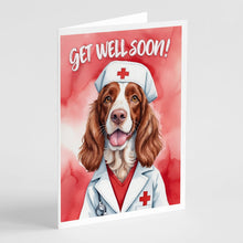 Load image into Gallery viewer, Welsh Springer Spaniel Get Well Soon Greeting Cards - Blank Note Cards – 8-Pack of Artist-Designed Cards with Envelopes