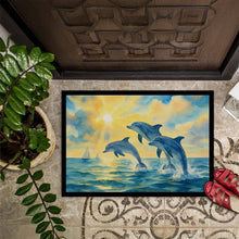 Load image into Gallery viewer, Dolphins in the Bay Doormat-24x36 Indoor / Outdoor Rug | Made in USA