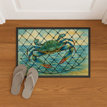 Load image into Gallery viewer, Crab in the net Doormat-24x36 Indoor / Outdoor Rug | Made in USA