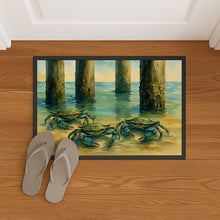 Load image into Gallery viewer, Crabs under the pier Doormat-24x36 Indoor / Outdoor Rug | Made in USA