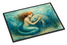 Load image into Gallery viewer, Mermaid and Manatee Doormat-24x36 Indoor / Outdoor Rug | Made in USA