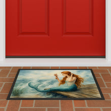 Load image into Gallery viewer, Mermaid on the Dock Doormat-24x36 Indoor / Outdoor Rug | Made in USA