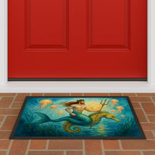Load image into Gallery viewer, Mermman and Seahorse Doormat-24x36 Indoor / Outdoor Rug | Made in USA