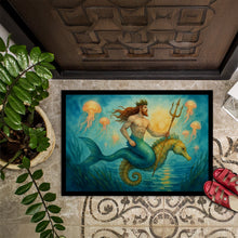 Load image into Gallery viewer, Mermman and Seahorse Doormat