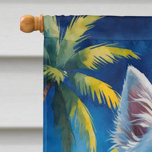 Load image into Gallery viewer, American Eskimo Summer Beach Time House Flag