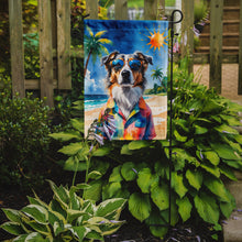 Load image into Gallery viewer, Australian Shepherd Summer Beach Time Garden Flag