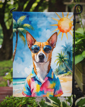 Load image into Gallery viewer, Basenji Summer Beach Time Garden Flag