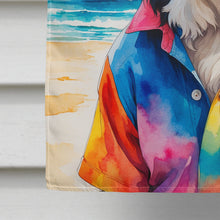 Load image into Gallery viewer, Bernese Mountain Dog Summer Beach Time House Flag