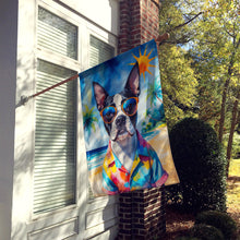 Load image into Gallery viewer, Boston Terrier Summer Beach Time House Flag