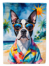 Load image into Gallery viewer, Boston Terrier Summer Beach Time House Flag