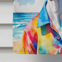 Load image into Gallery viewer, White Boxer Summer Beach Time House Flag