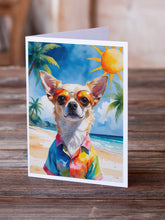 Load image into Gallery viewer, Chihuahua Summer Beach Time Greeting Cards Pack of 8