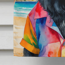 Load image into Gallery viewer, Black Chow Chow Summer Beach Time House Flag