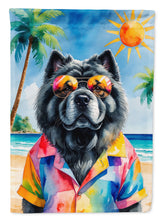 Load image into Gallery viewer, Black Chow Chow Summer Beach Time Garden Flag