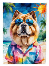 Load image into Gallery viewer, Chow Chow Summer Beach Time House Flag