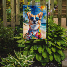 Load image into Gallery viewer, Corgi Summer Beach Time Garden Flag