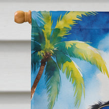 Load image into Gallery viewer, Dachshund Summer Beach Time House Flag