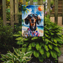 Load image into Gallery viewer, Dachshund Summer Beach Time Garden Flag