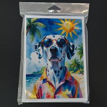 Load image into Gallery viewer, Dalmatian Summer Beach Time Greeting Cards Pack of 8