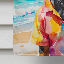 Load image into Gallery viewer, Doberman Pinscher Summer Beach Time House Flag