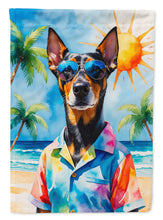 Load image into Gallery viewer, Doberman Pinscher Summer Beach Time House Flag