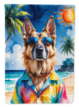 Load image into Gallery viewer, German Shepherd Summer Beach Time Garden Flag